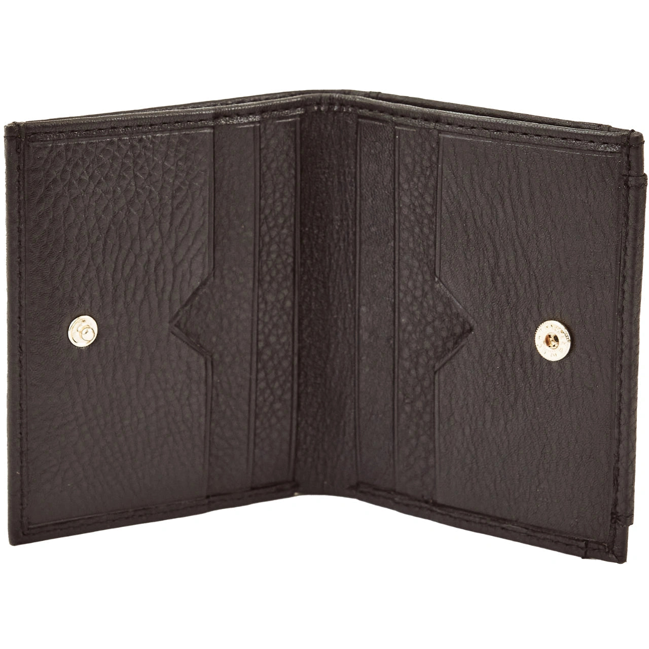 Mały portfel damski  WINGS ze skóry naturalnej Black LEATHER COLLECTION