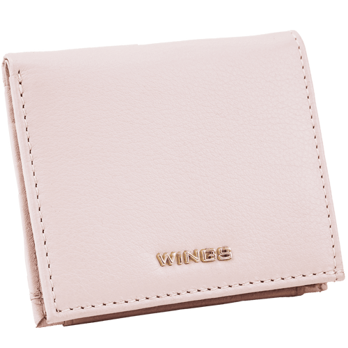 Malá dámska peňaženka WINGS z prírodnej kože PINK