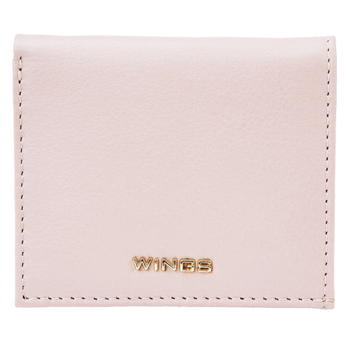Malá dámska peňaženka WINGS z prírodnej kože PINK