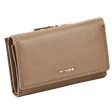 WINGS Women's Leather Wallet with RFID Protection and Spacious Interior BEIGE