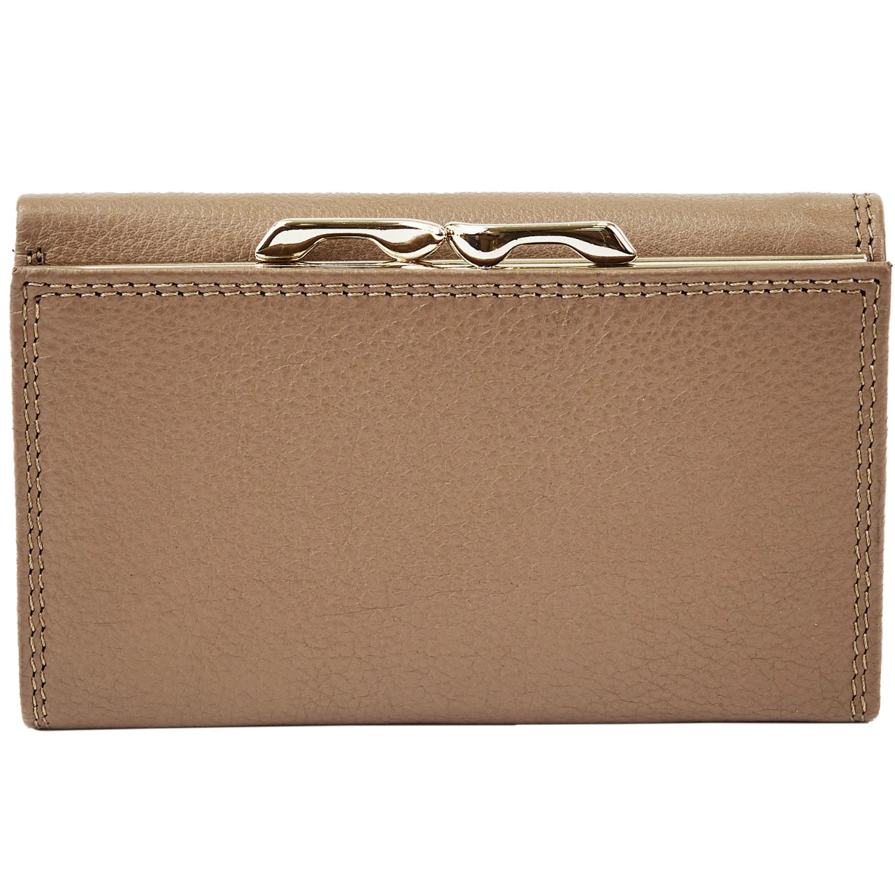 Damski portfel skórzany WINGS z ochroną RFID o pojemnym wnętrzu BEIGE LEATHER COLLECTION