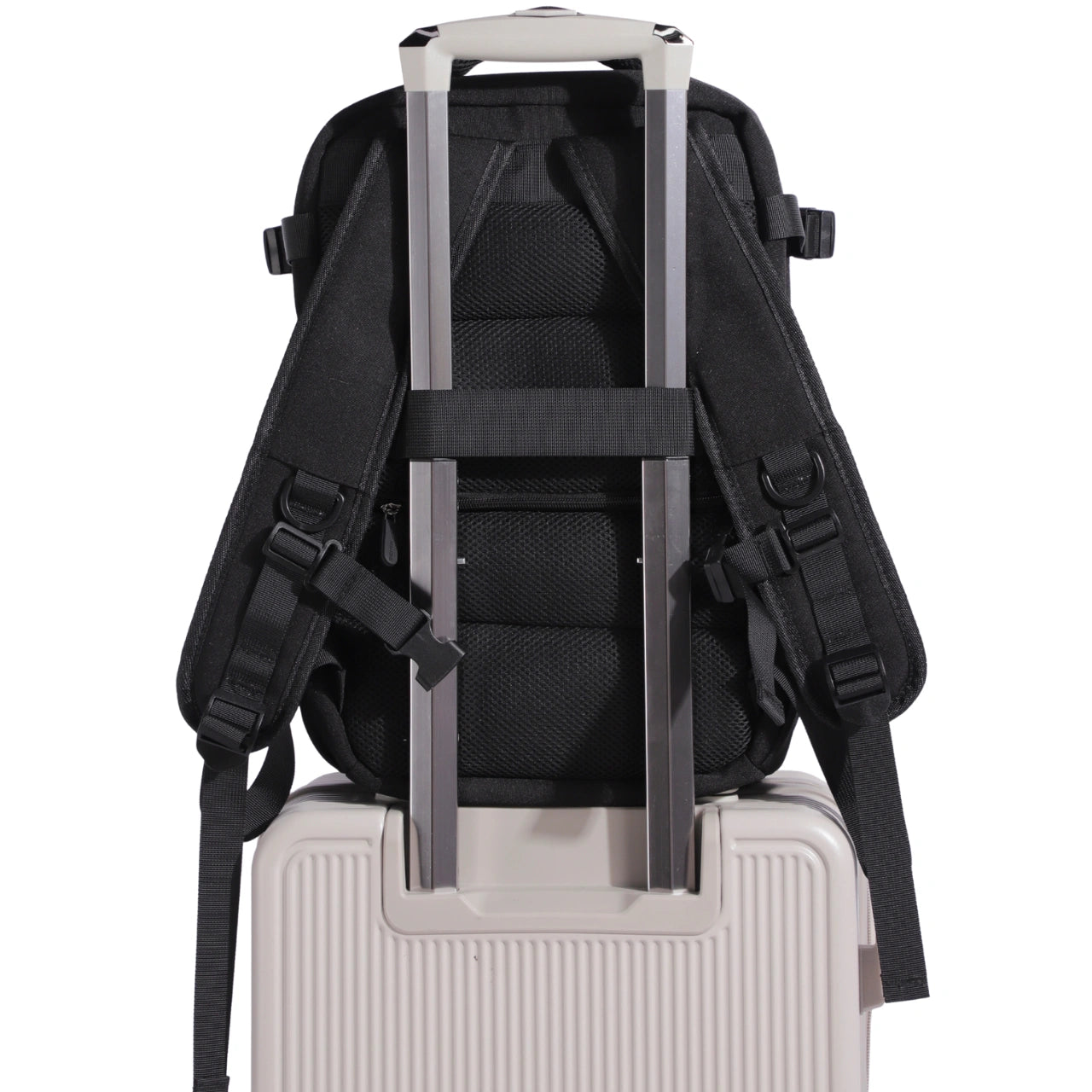 Plecak kabinowy WINGS  bagaż podręczny Ryanair i Wizz Air, lekki plecak podróżny BLACK CABIN BACKPACK