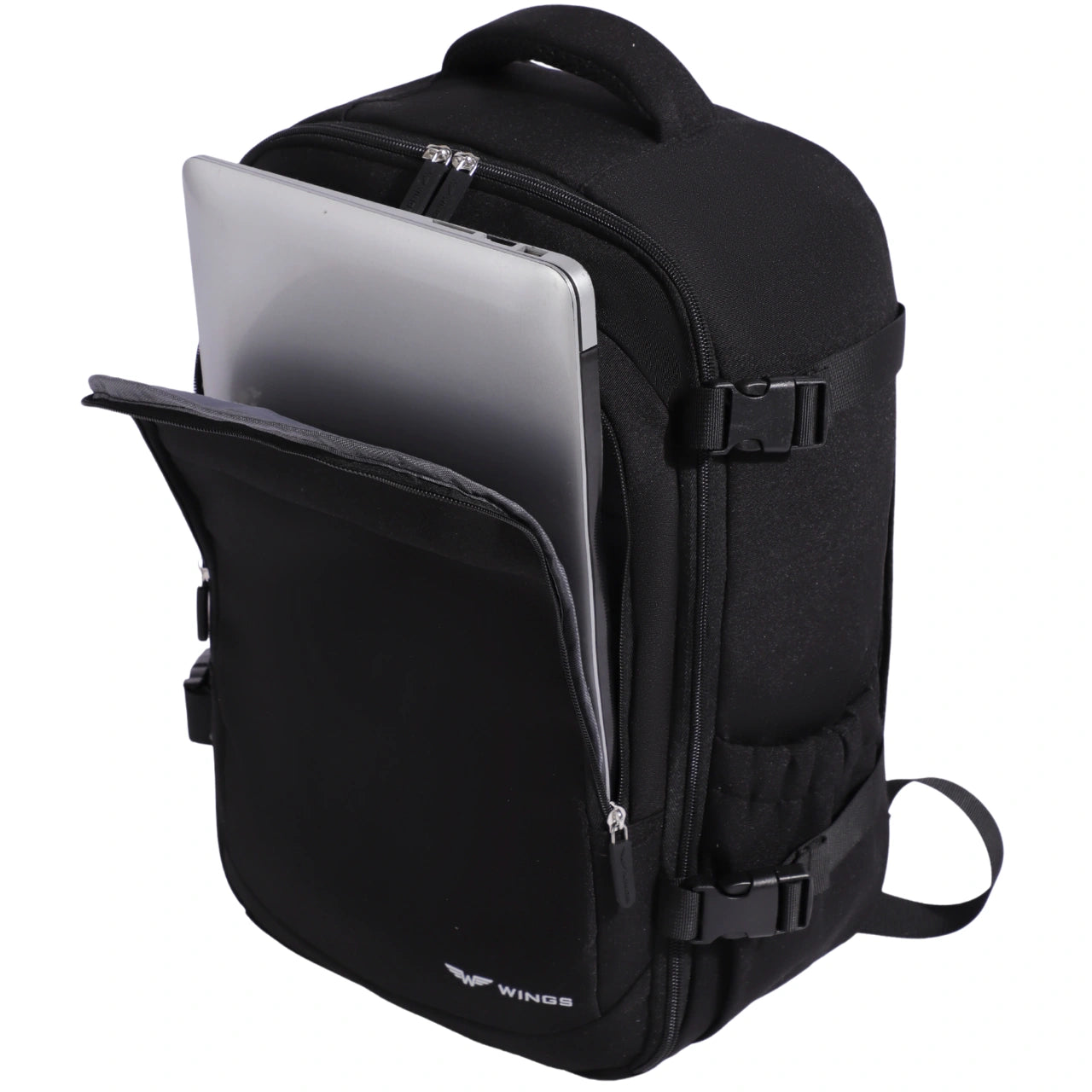 Kabinkový batoh WING příruční zavazadlo Ryanair a Wizz Air, lehký cestovní batoh MODRÝ