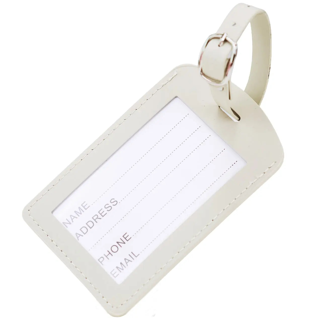 Etui na paszport i identyfikator do bagażu - elegancki zestaw podróżny z PU leather BEIGE TRAVEL MUST HAVE