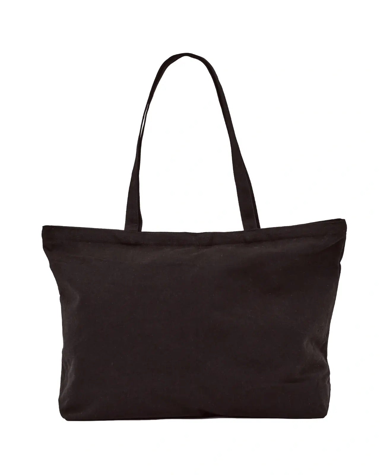 Τσάντα shopper από καμβά WINGS BLACK