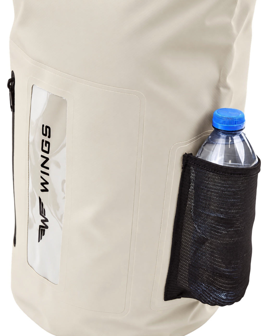 Dry Bag 22L, jossa on repputoiminto, BEIGE