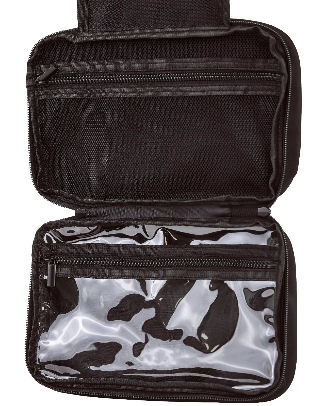 Składana kosmetyczka WINGS z wieszaczkiem BLACK TRAVEL MUST HAVE