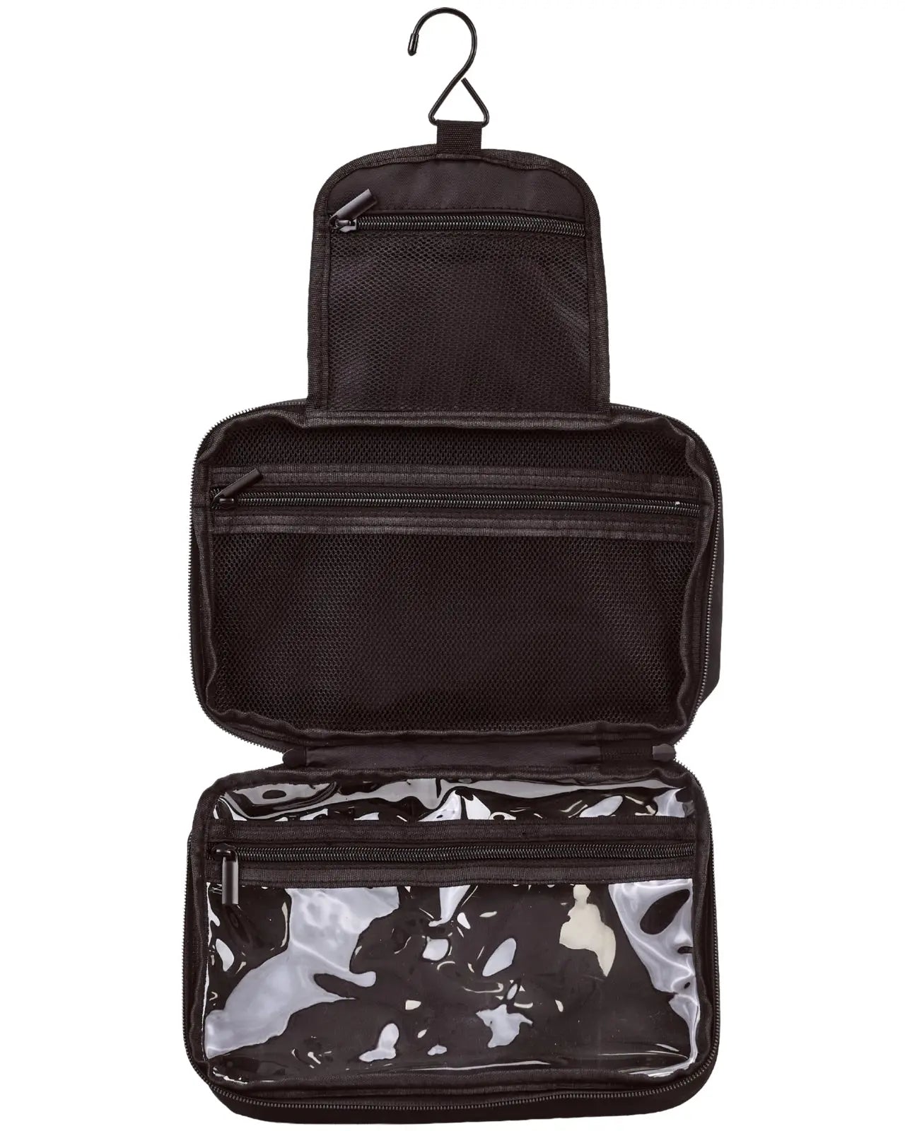 Składana kosmetyczka WINGS z wieszaczkiem BLACK TRAVEL MUST HAVE