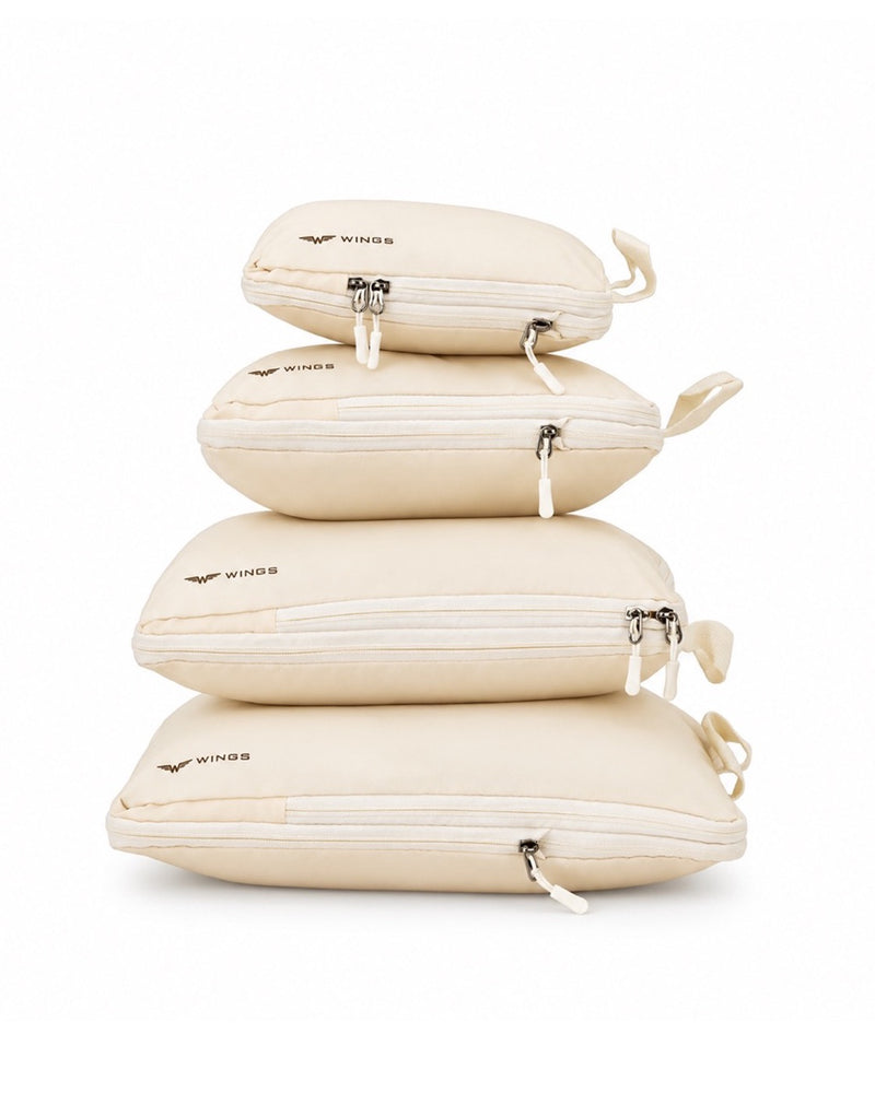 4-osaline WINGS BEIGE kompressioon-pakkekottide komplekt