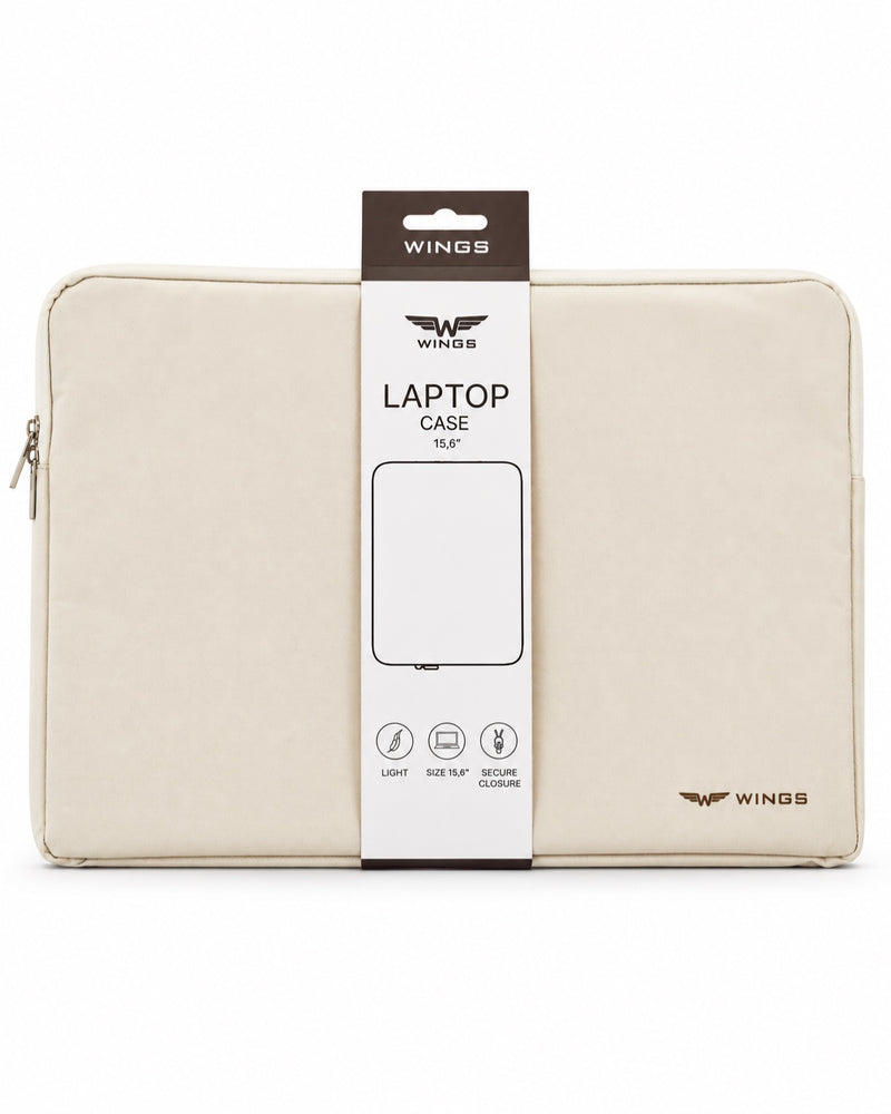 Pouzdro na notebook 15,6 palce WINGS BÉŽOVÉ