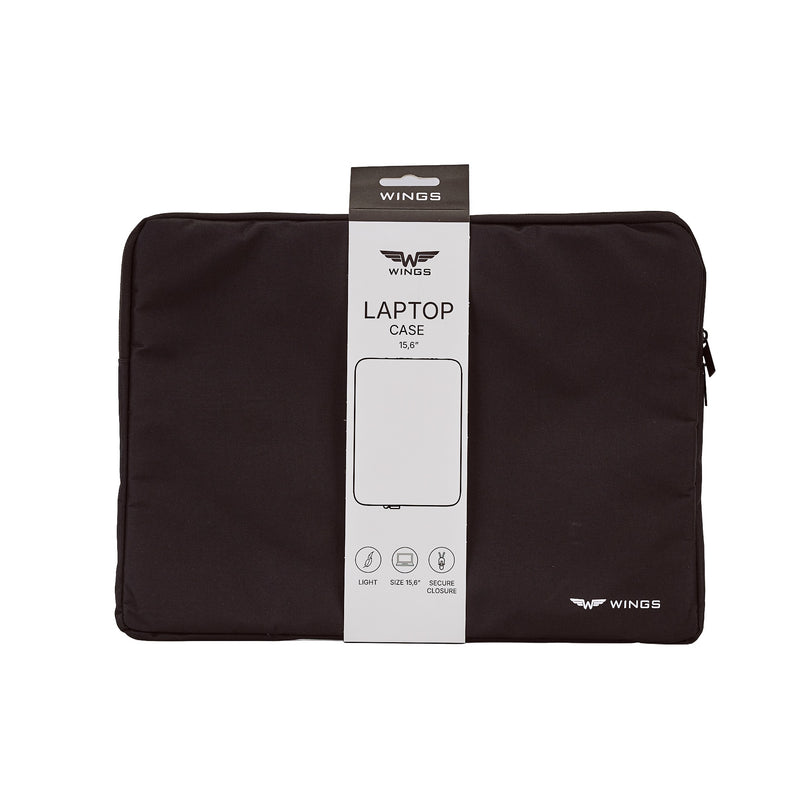 15,6 laptop sleeve WINGS BLACK
