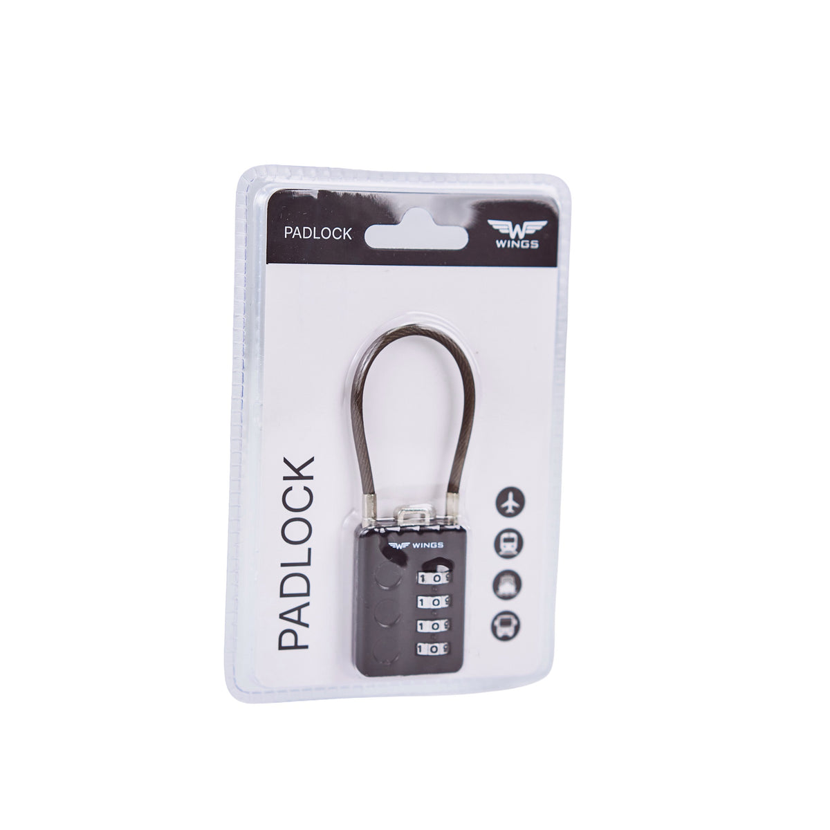 WINGS 4-digit combination padlock