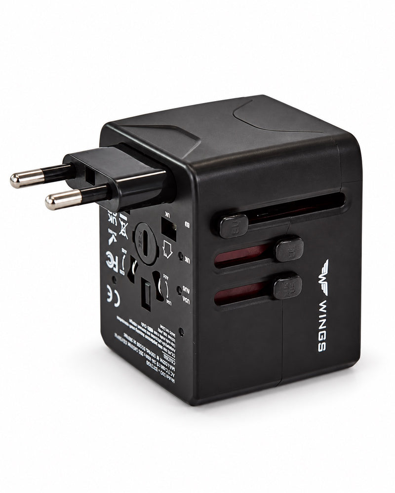 WINGS EU US AUS UK USB travel charger-adapter