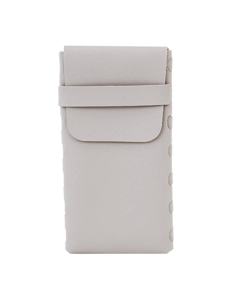 WINGS  eyeglass case with flap closure - GREY