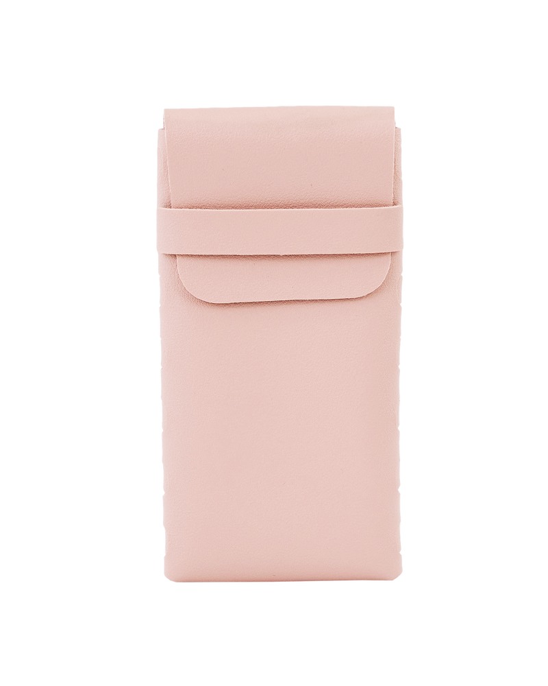 WINGS  eyeglass case with flap closure - PINK