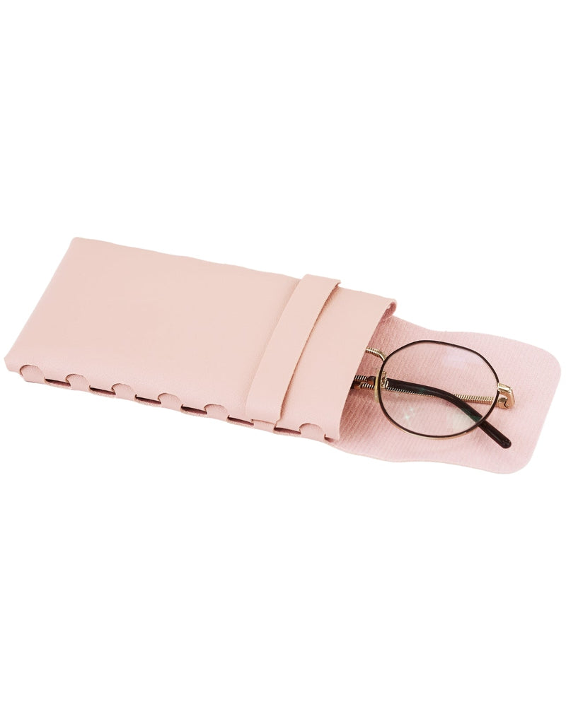 WINGS  eyeglass case with flap closure - PINK