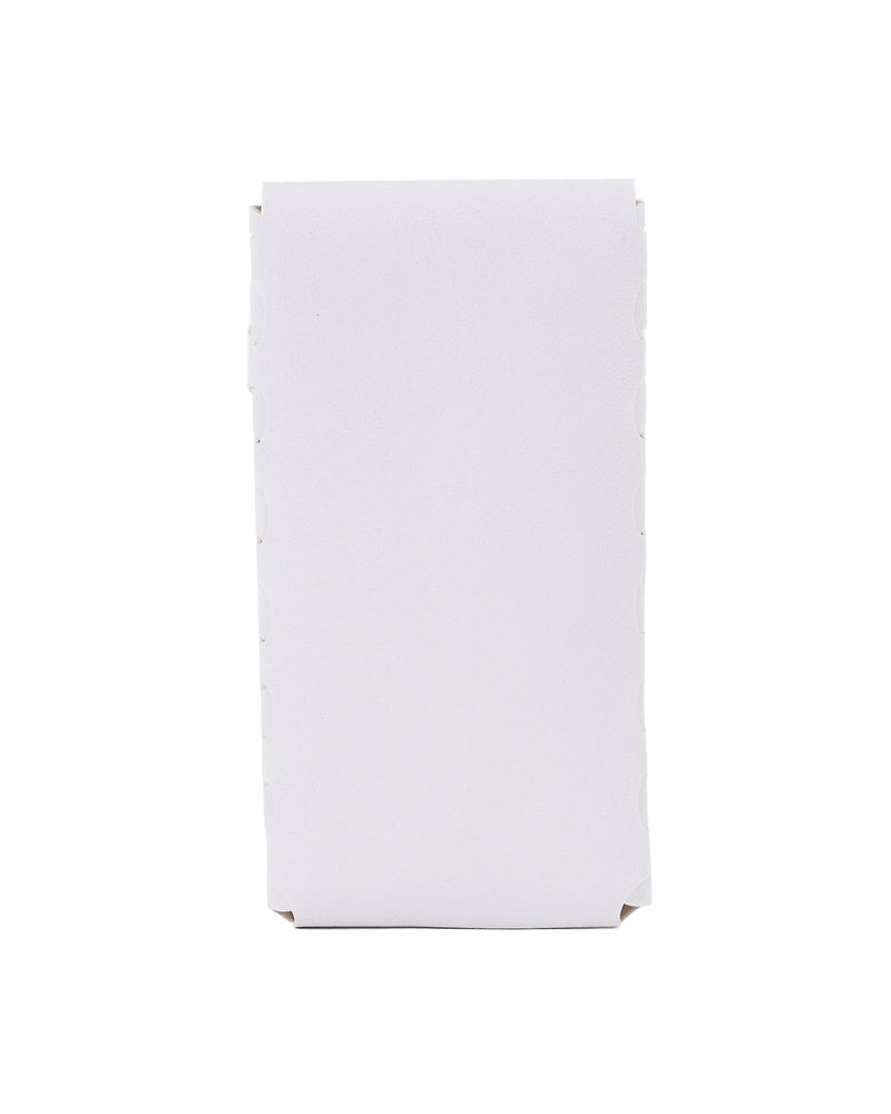 WINGS  eyeglass case with flap closure - WHITE