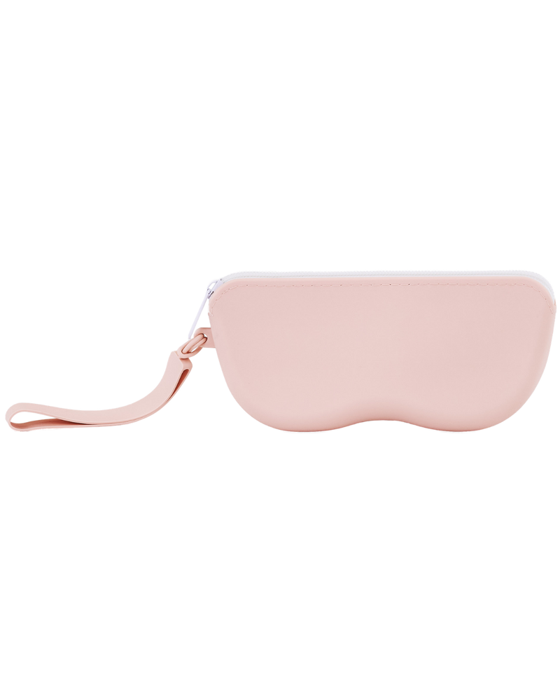 Silicone glasses case with strap WINGS - PINK