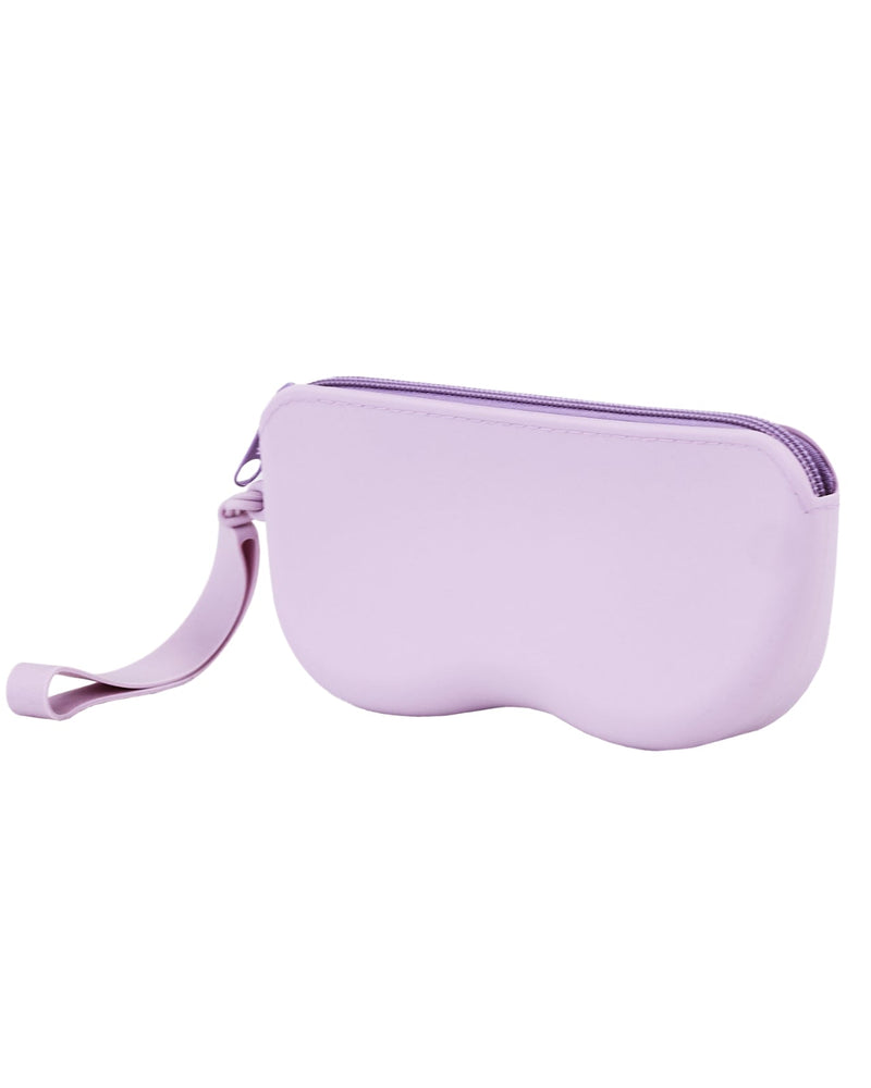 Silicone glasses case with strap WINGS - PURPLE