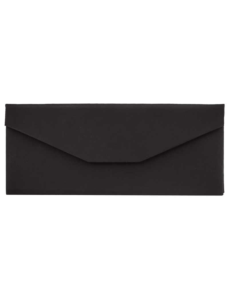 Triangular folding glasses case - BLACK