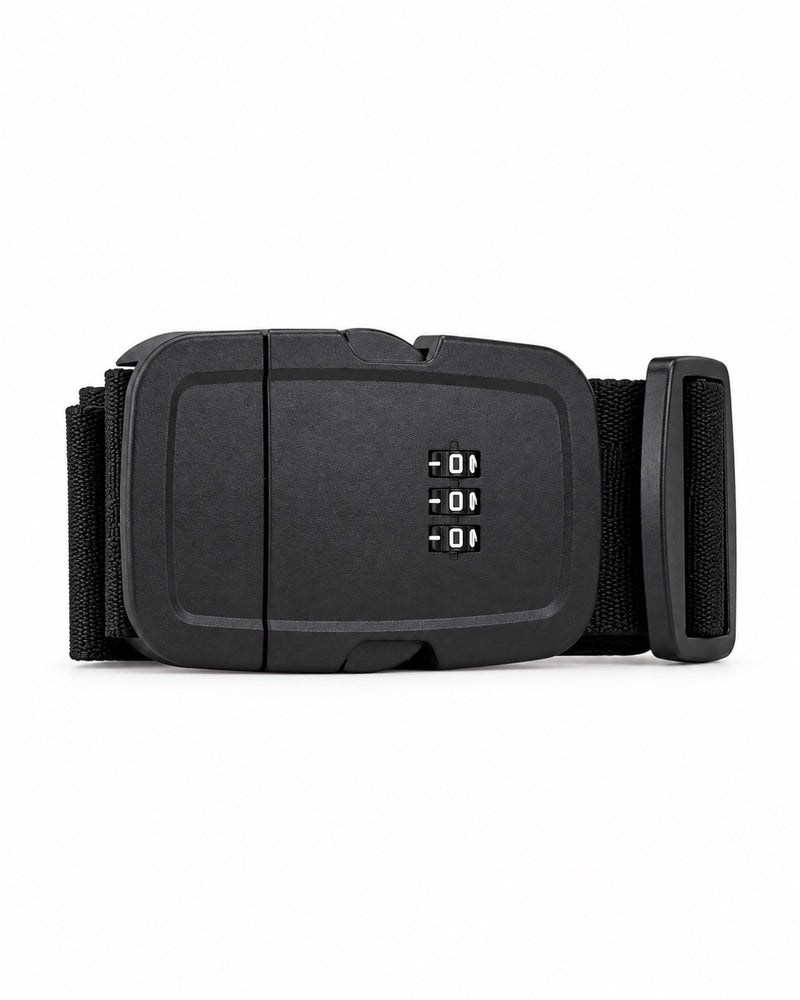 Luggage security strap with combination lock WINGS BLACK