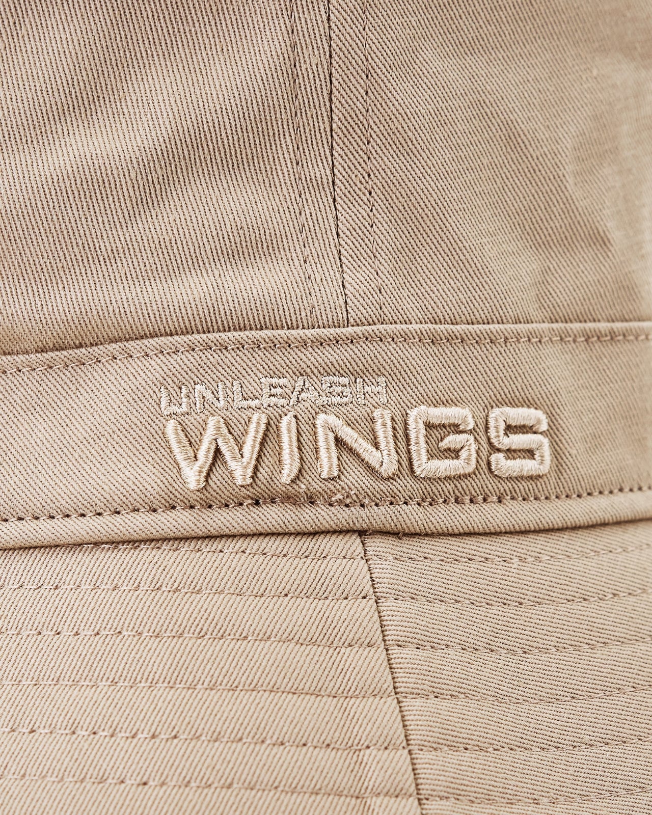 Bucket Hat WINGS UNLEASH cotton hat BEIGE