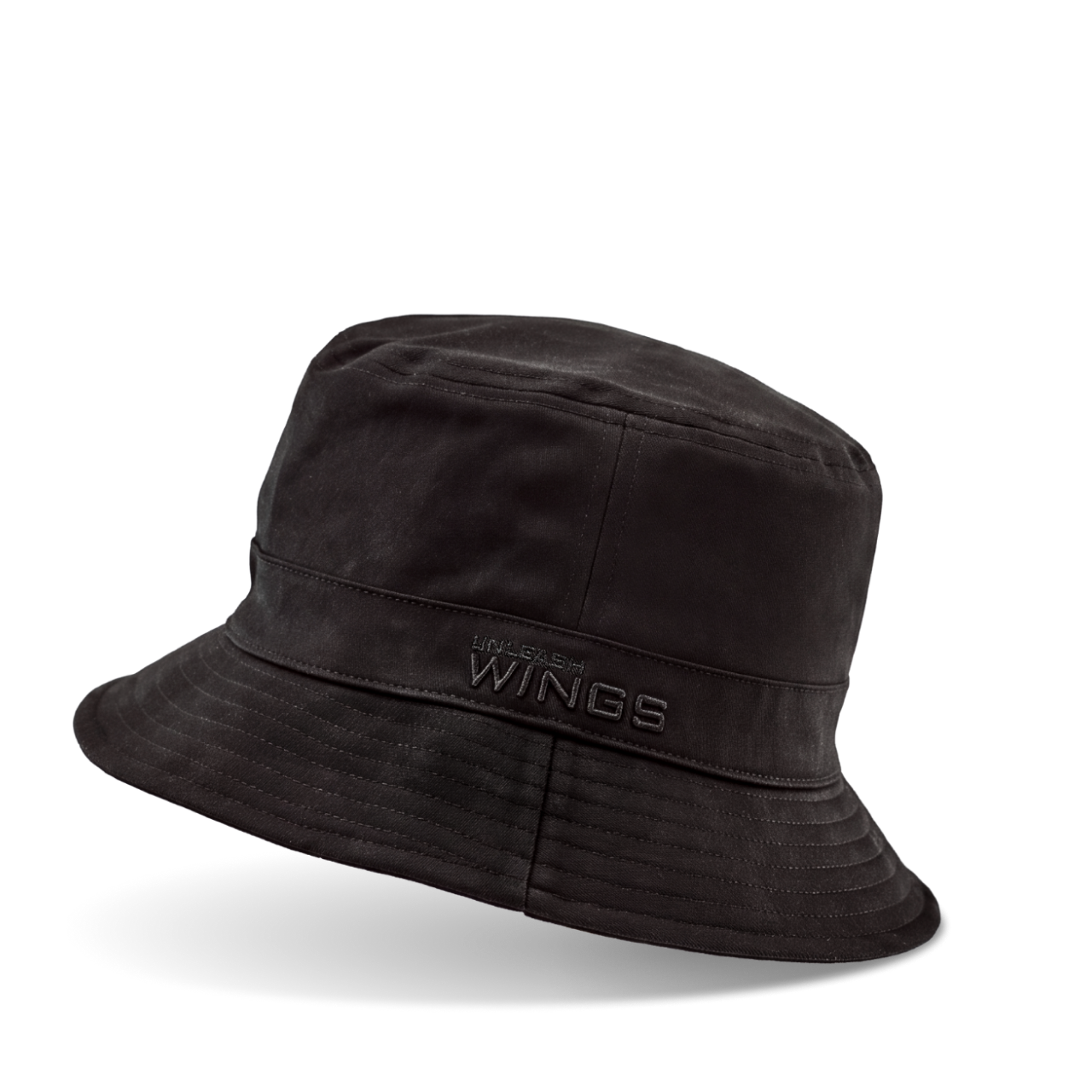 Bucket Hat WINGS UNLEASH bavlněný klobouk ČERNÝ