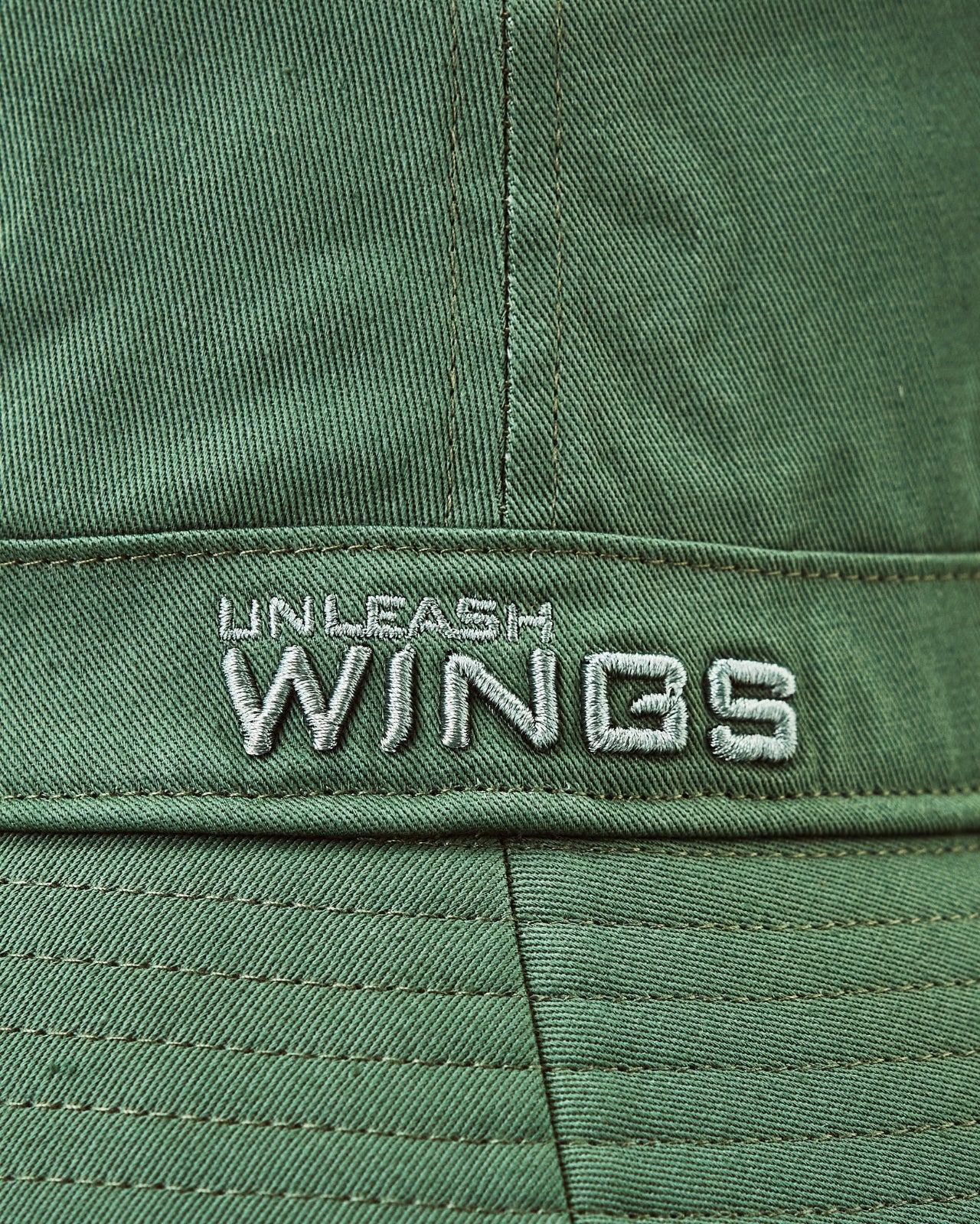 Bucket Hat WINGS UNLEASH bavlněný klobouk ARMY GREEN