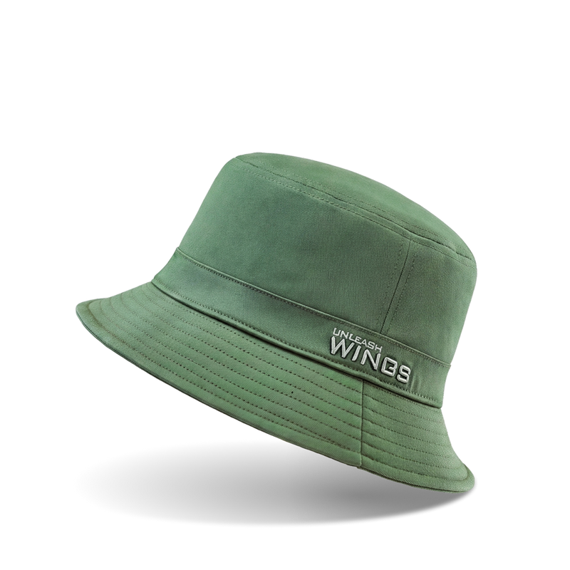Bucket Hat WINGS UNLEASH cotton hat ARMY GREEN