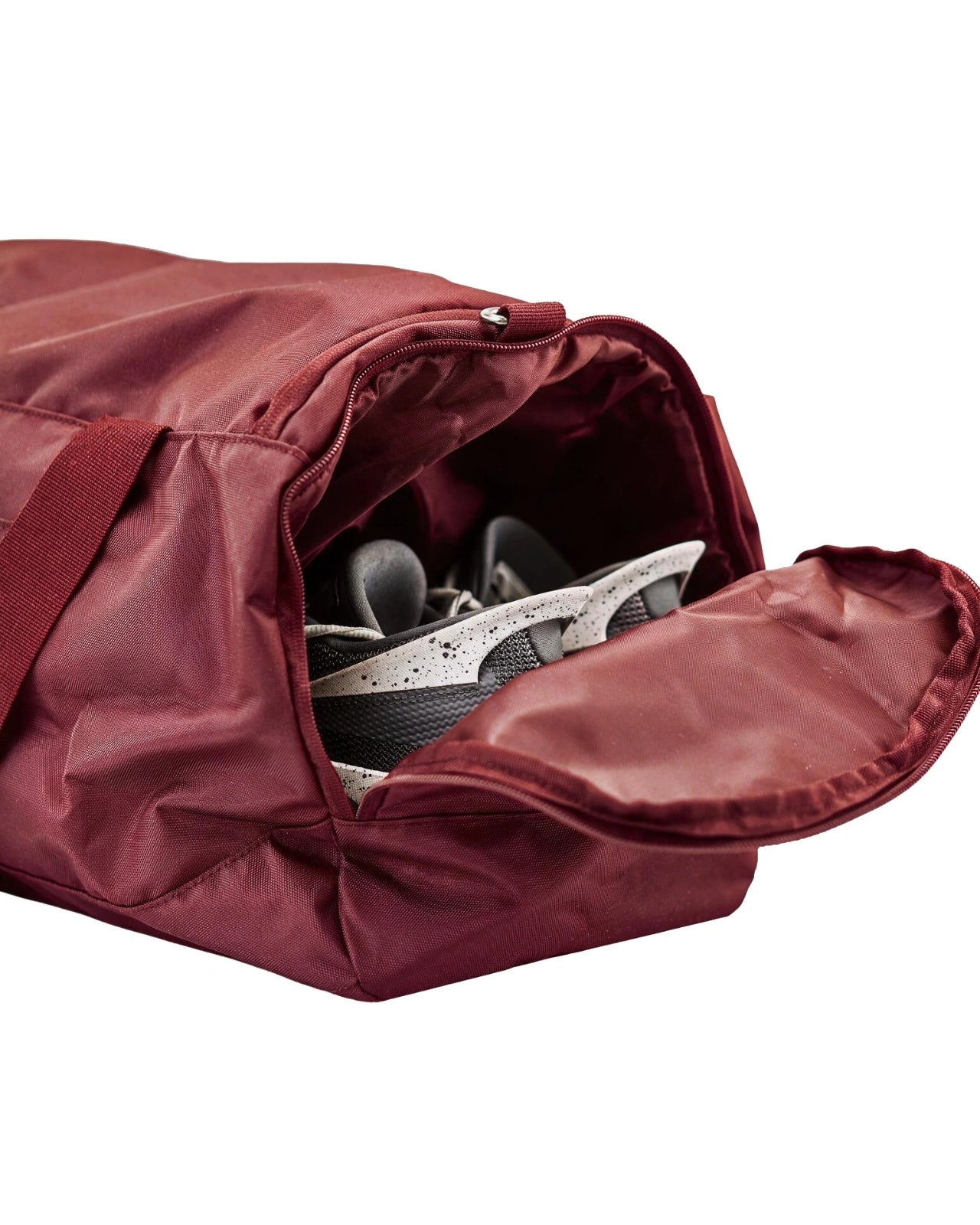 WINGS MAROON travel sports bag for the gym with a shoe compartment