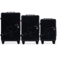 3 Wings ABS+ kohvri komplekt Customized BLACK TRAVEL