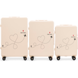 Komplet od 3 kofera WINGS ABS+ Customized TRAVEL DIRTY WHITE