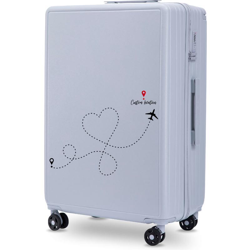 Didelis Wings ABS+ lagaminas 28" Customized PASTEL BLUE TRAVEL
