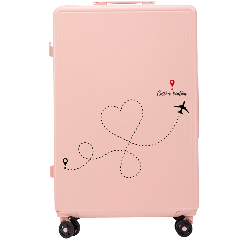 Didelis Wings ABS+ lagaminas 28" Customized SOFT PINK TRAVEL