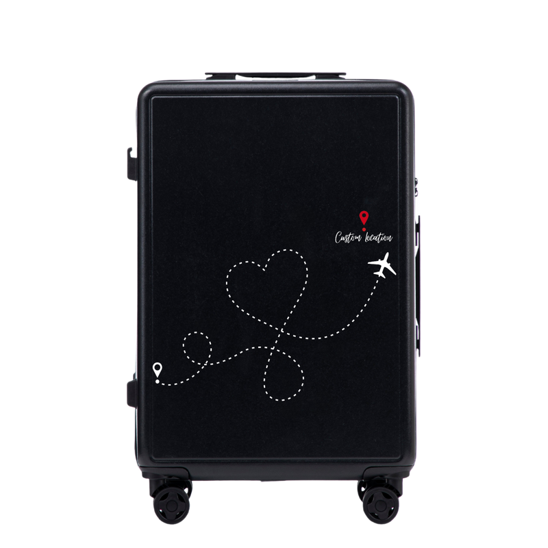Mellemstor Wings ABS+ 24" Customized BLACK TRAVEL