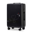 Vidēja izmēra koferis Wings ABS+ 24" Customized BLACK TRAVEL