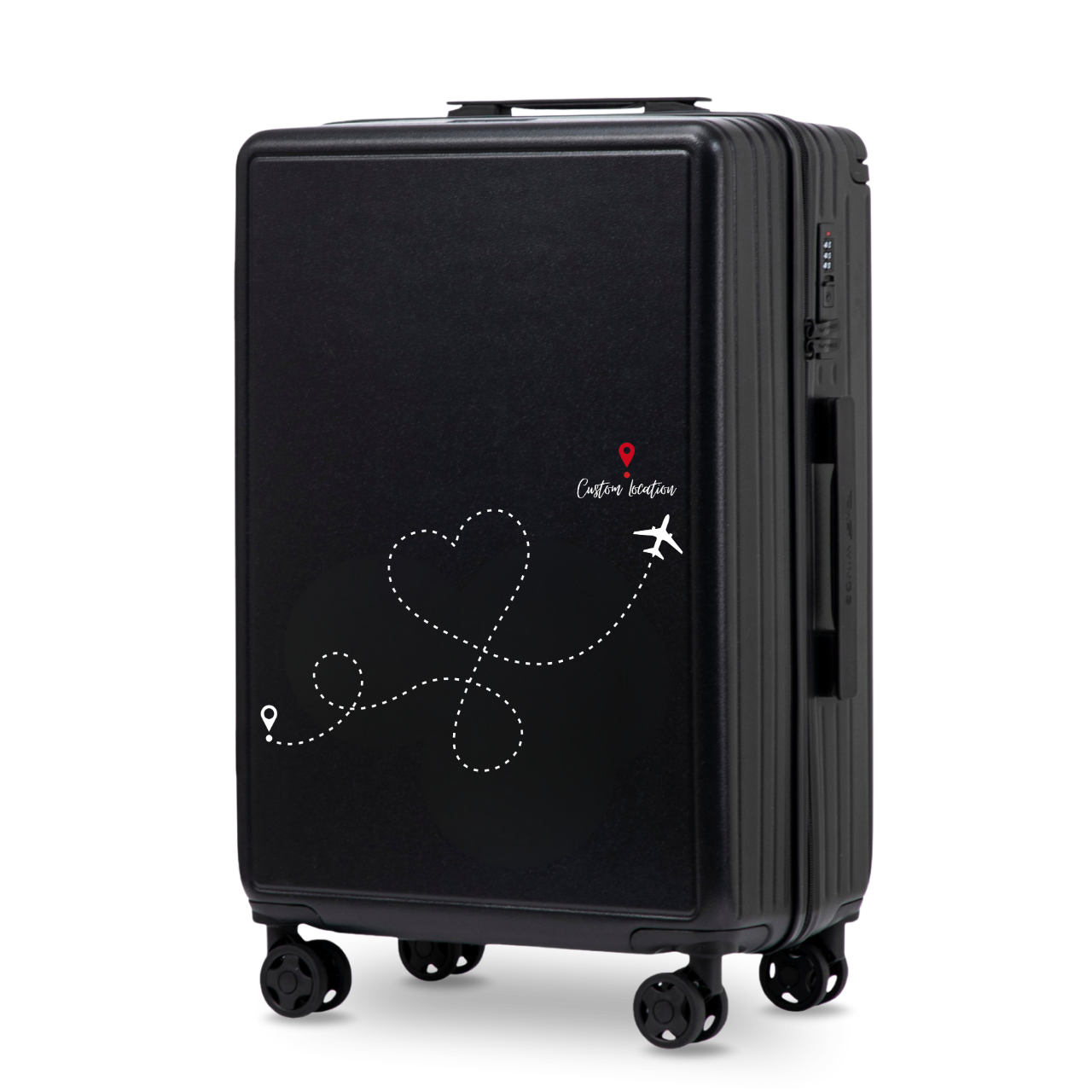 Valigia media Wings ABS+ 24" Personalizzata NERA TRAVEL