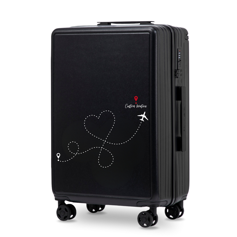 Mellemstor Wings ABS+ 24" Customized BLACK TRAVEL