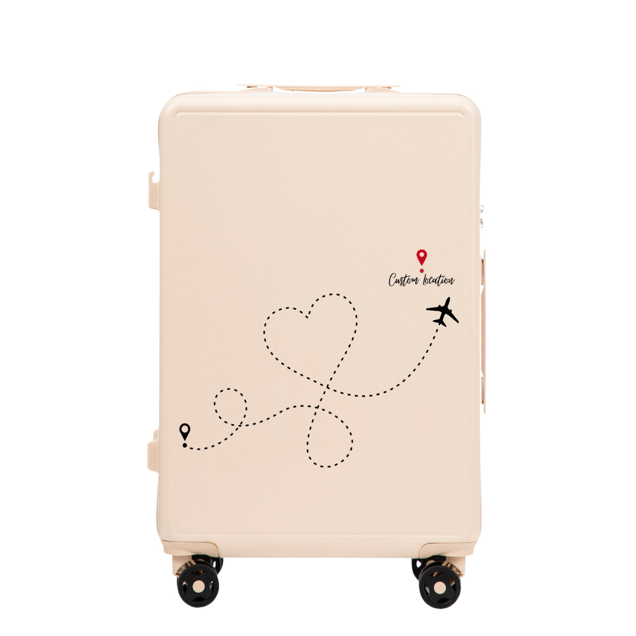 Wings ABS+ 20" Customized DIRTY WHITE TRAVEL cabin suitcase