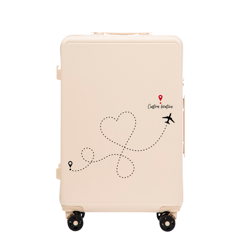 Mellemstor Wings ABS+ 24" Customized DIRTY WHITE TRAVEL