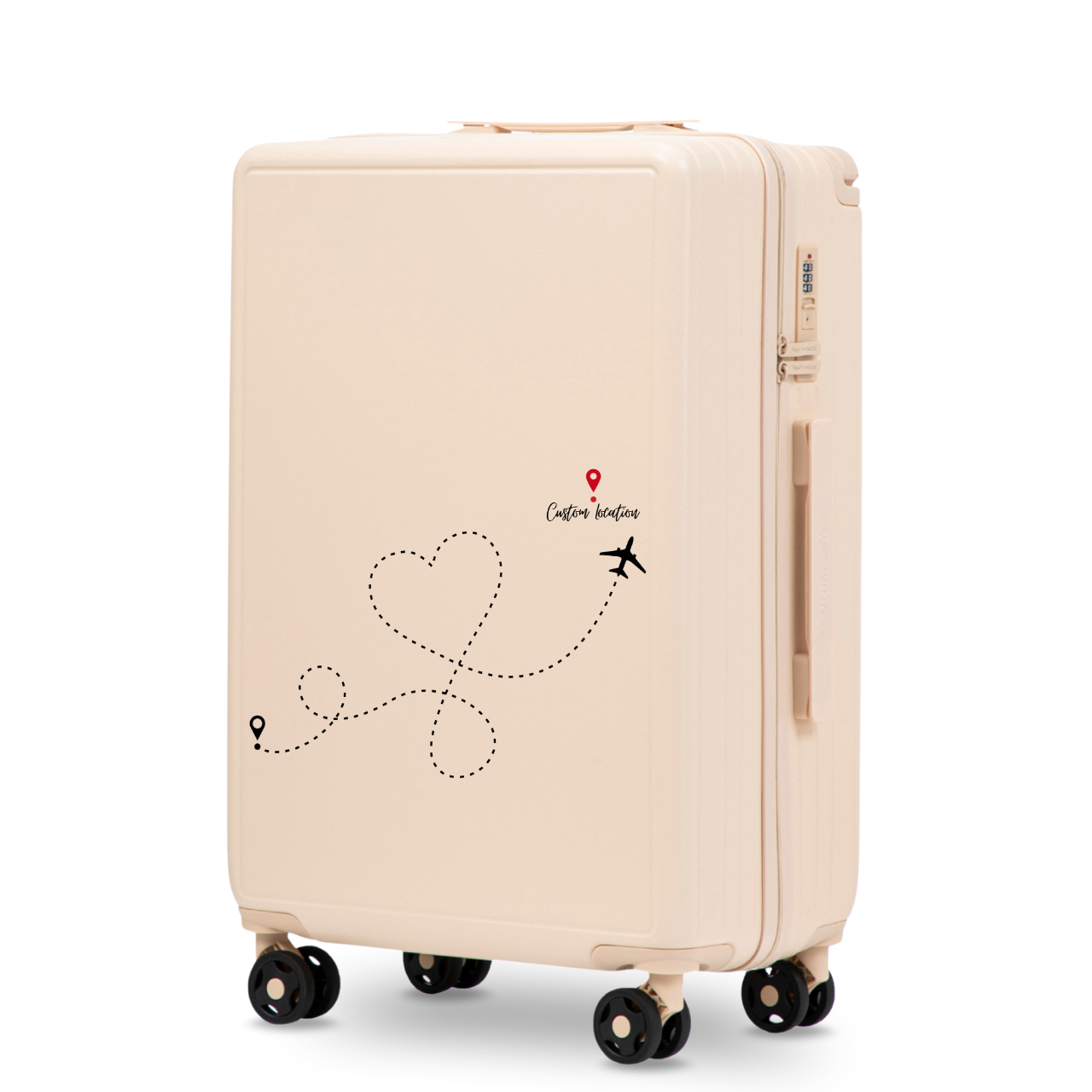 Medium Wings ABS+ 24" Customized DIRTY WHITE TRAVEL