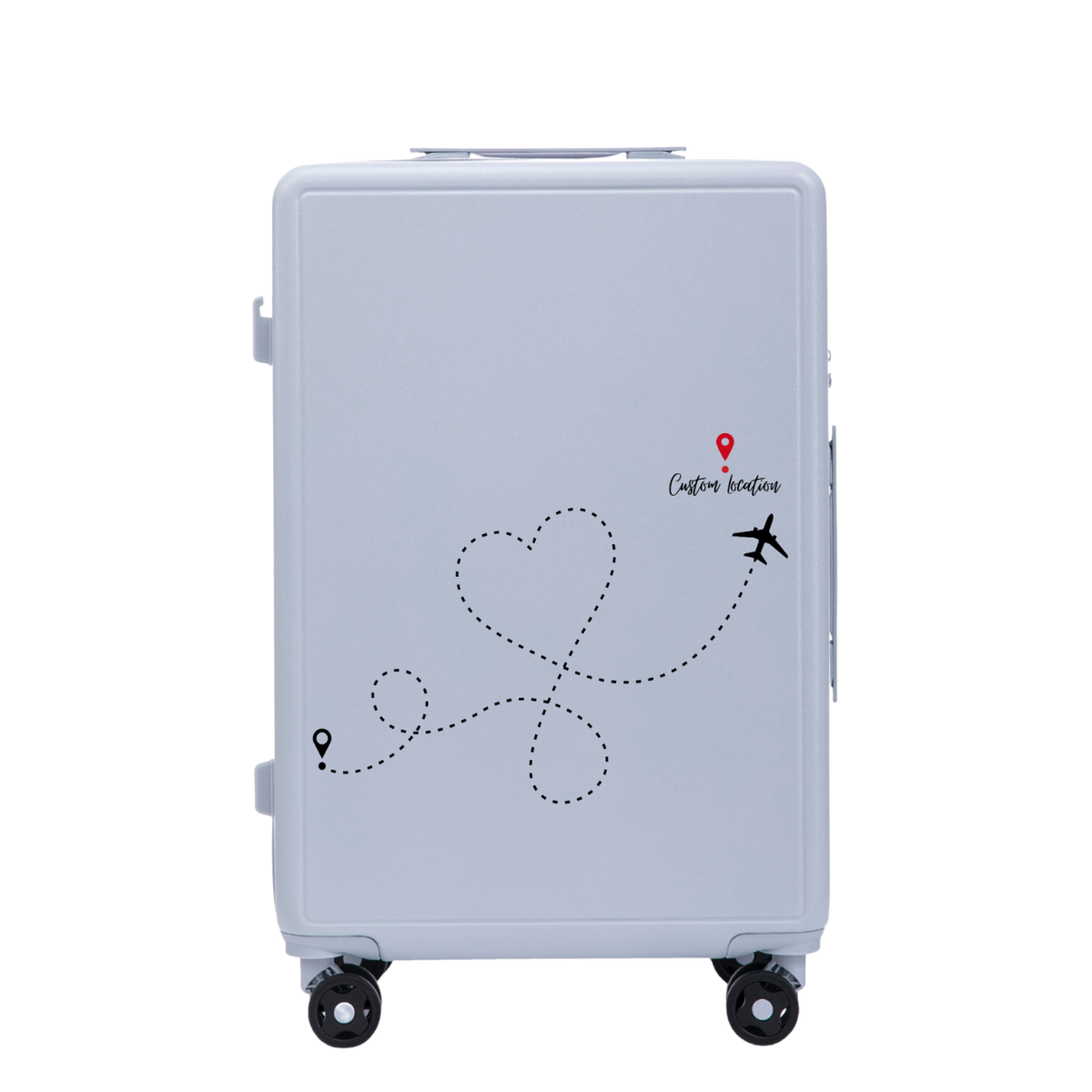 Mittlerer Wings ABS+ Koffer 24" Customized PASTEL BLUE TRAVEL