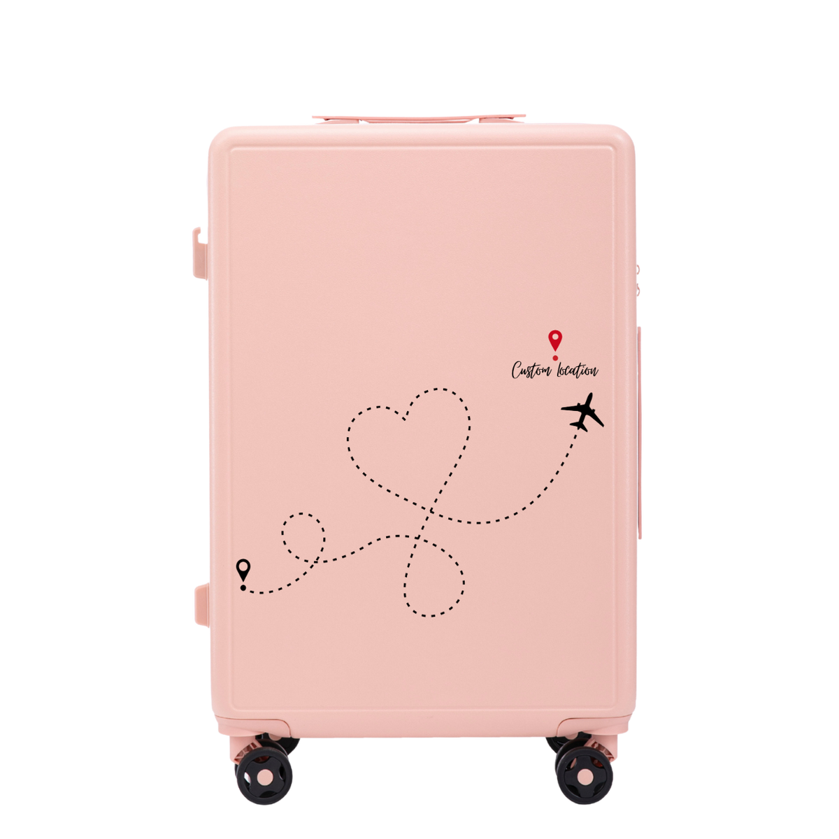 Μεσαία βαλίτσα Wings ABS+ 24" Customized ΡΟΖ ΑΠΑΛΟ TRAVEL