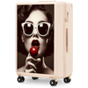 Didelis WINGS ABS+ 28" Customized DIRTY WHITE CHERRY lagaminas