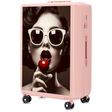 Didelis „Wings“ ABS+ 28" lagaminas „Customized SOFT PINK CHERRY“