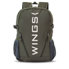 Jugendlicher WINGS-Schulrucksack, 23 l, für 17-Zoll-Laptop, mit Seitentaschen, GRÜN
