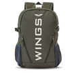 Jugendlicher WINGS-Schulrucksack, 23 l, für 17-Zoll-Laptop, mit Seitentaschen, GRÜN