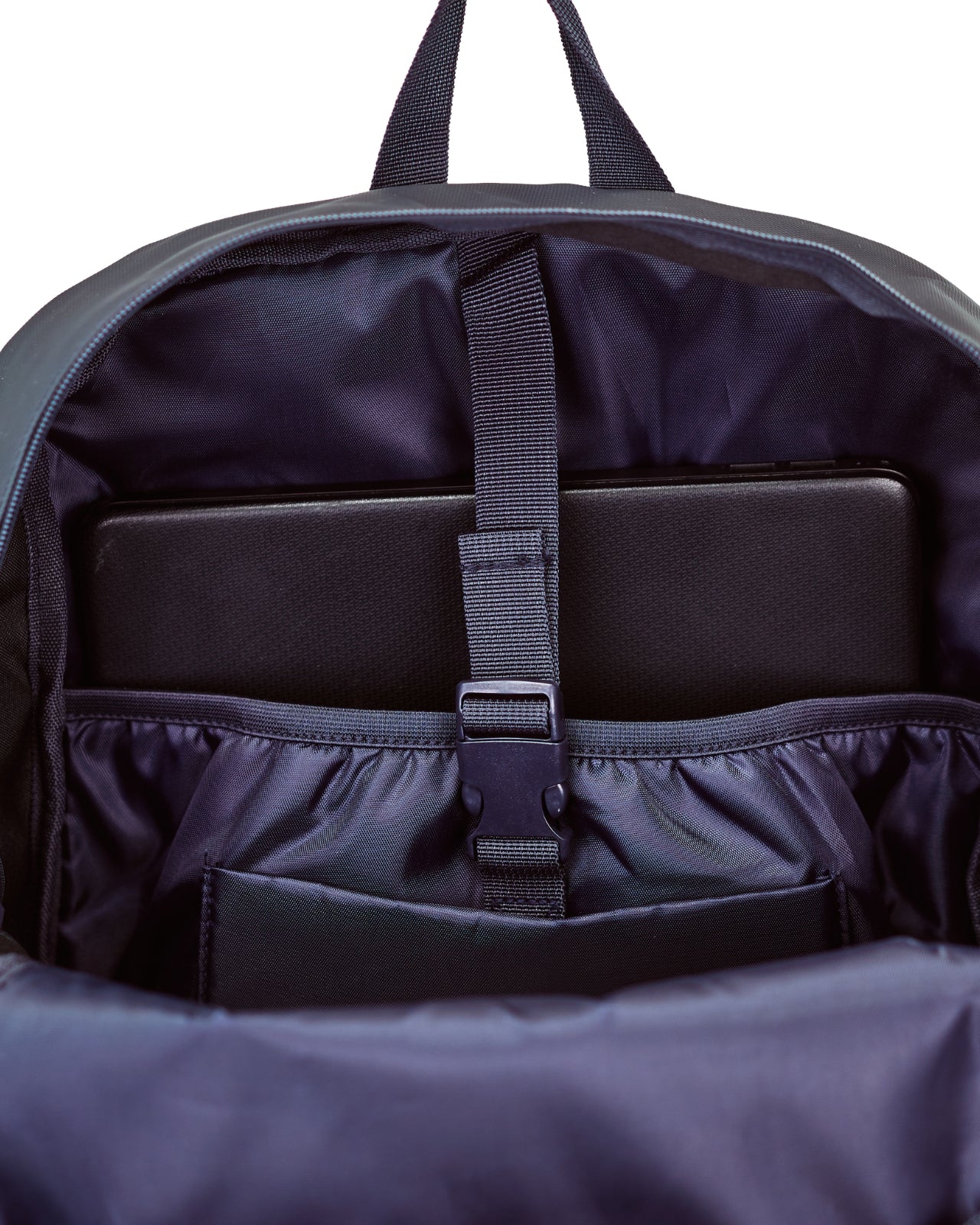 Jugendlicher WINGS-Schulrucksack 23 l für 17-Zoll-Laptops mit Seitentaschen, MARINEBLAU