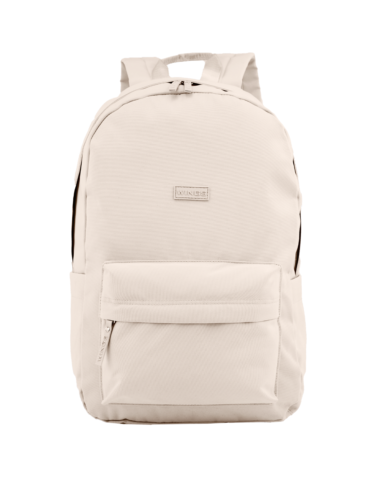 Lightweight WINGS school backpack for a 17-inch laptop, 21L, for school and university, BEIGE
