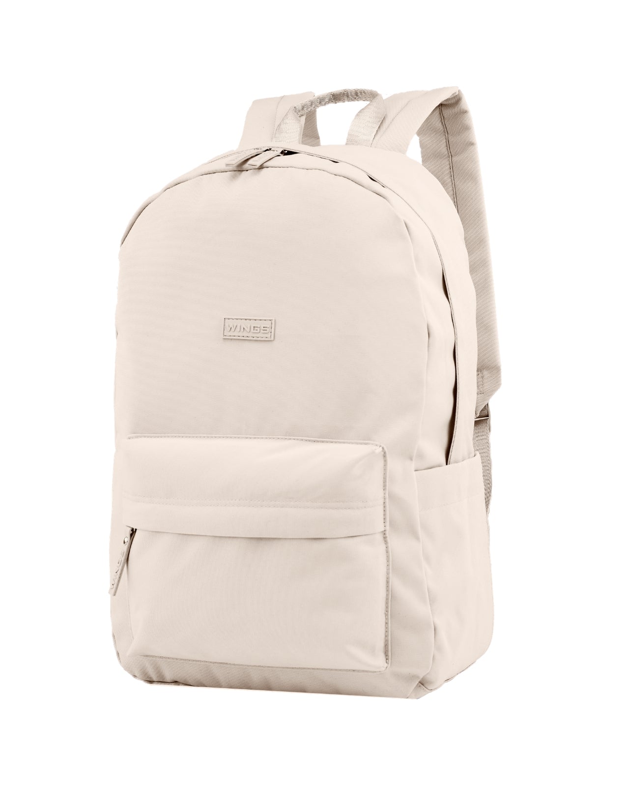 Lightweight WINGS school backpack for a 17-inch laptop, 21L, for school and university, BEIGE